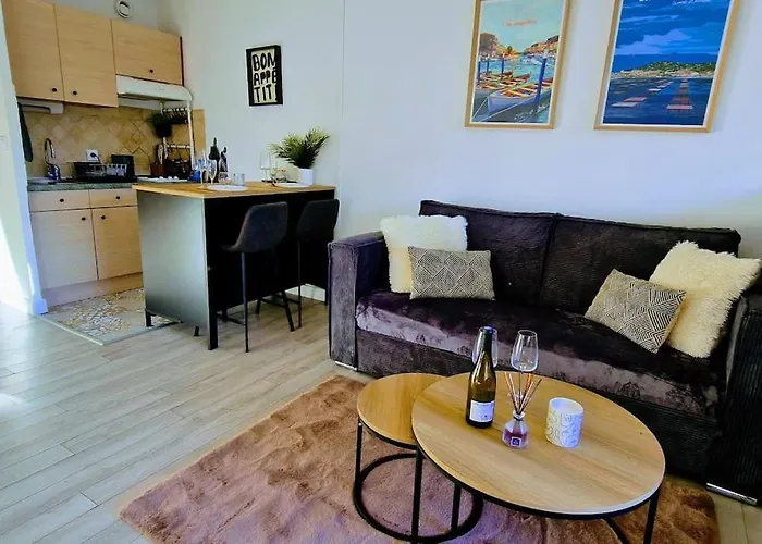 Le Port Cros 10, Superbe En Bord De Mer, Jolie Vue, Parking Prive, Climatisation Lägenhet